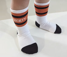 Load image into Gallery viewer, Socks Black/Rust