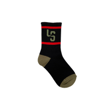 Load image into Gallery viewer, Socks Khaki/Red