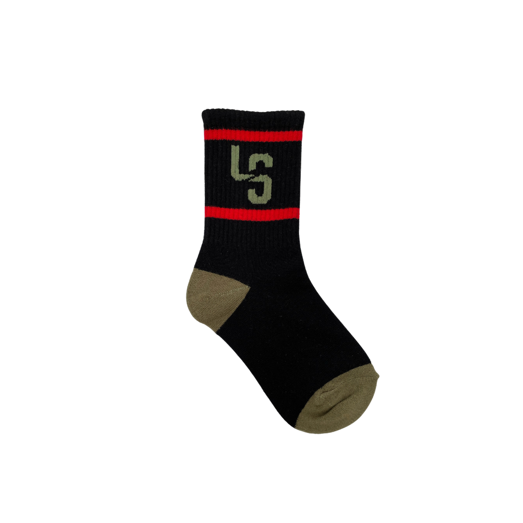Socks Khaki/Red